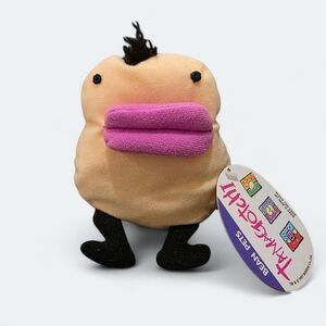 Tamagotchi Beanie Plush with Pink Lips